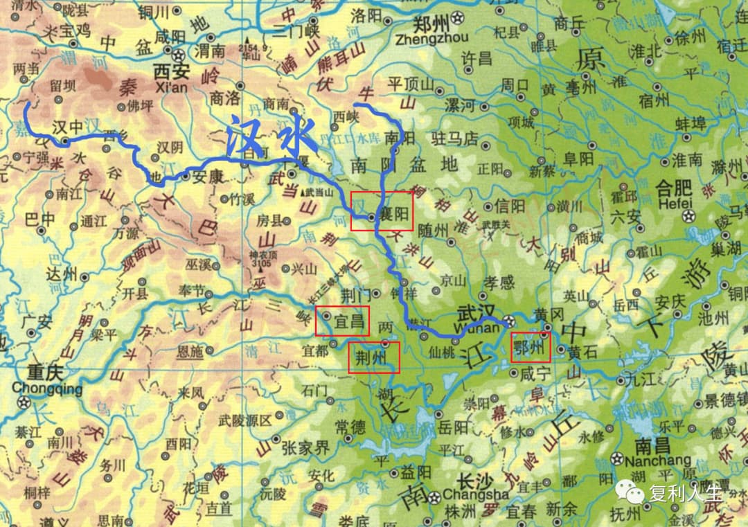 第一个最重要的城市是襄阳