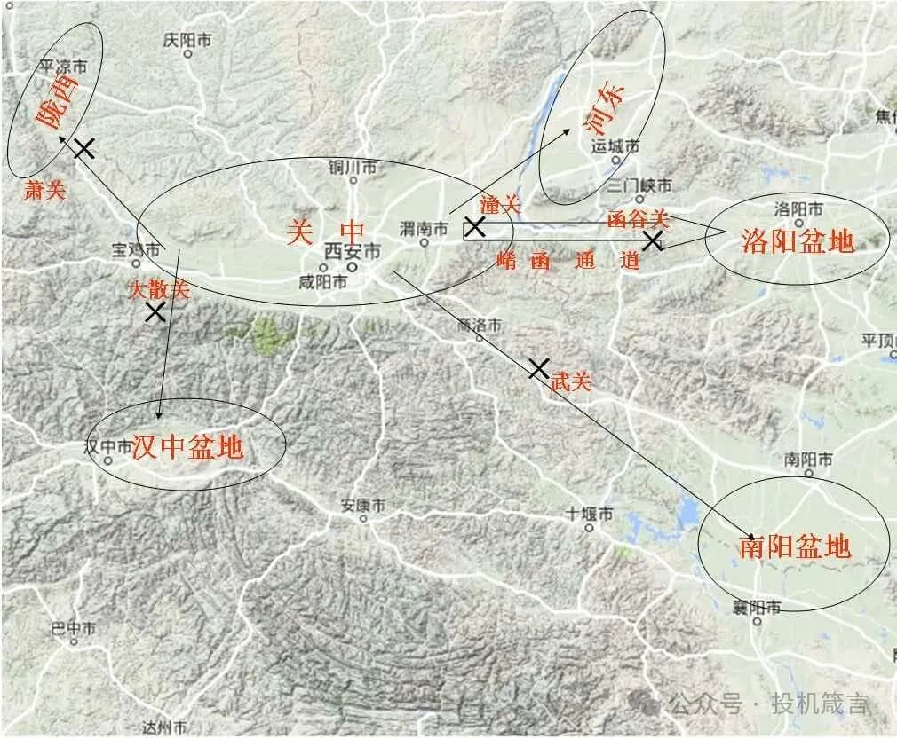 关中地图